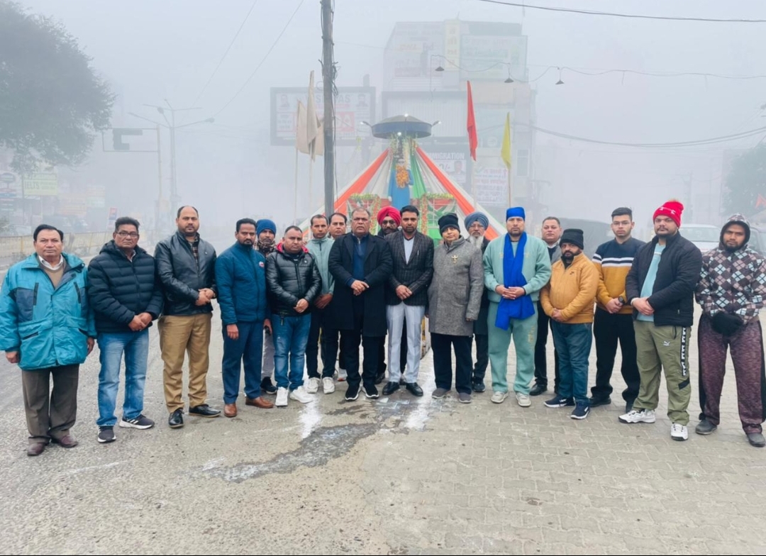 MLA Dr. Nachhatar Pal bowed before the statue of Dr. Bhimrao Ambedkar.
